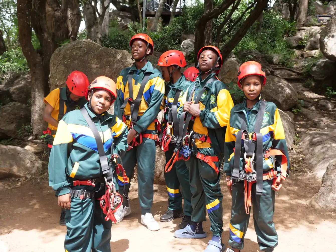 Getting Ready for the Zip Line Thrill